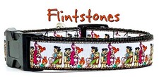 Flintstones dog collar handmade adjustable buckle collar 1" wide or leash 