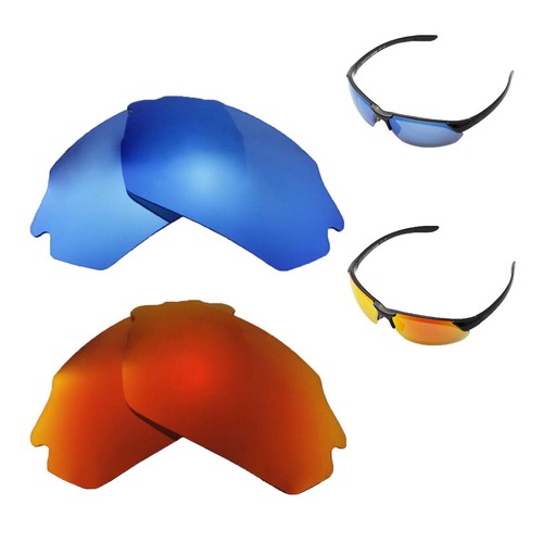 Walleva Fire Red + Ice Blue Polarized 