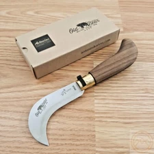 Old Bear Small Pruning Folding Knife 3" 420 Steel Blade Walnut Handle 974717LN