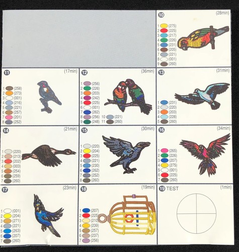 Pet Birds Embroidery Designs Card for Janome Elna & Kenmore Embroidery Machines - Picture 4 of 5