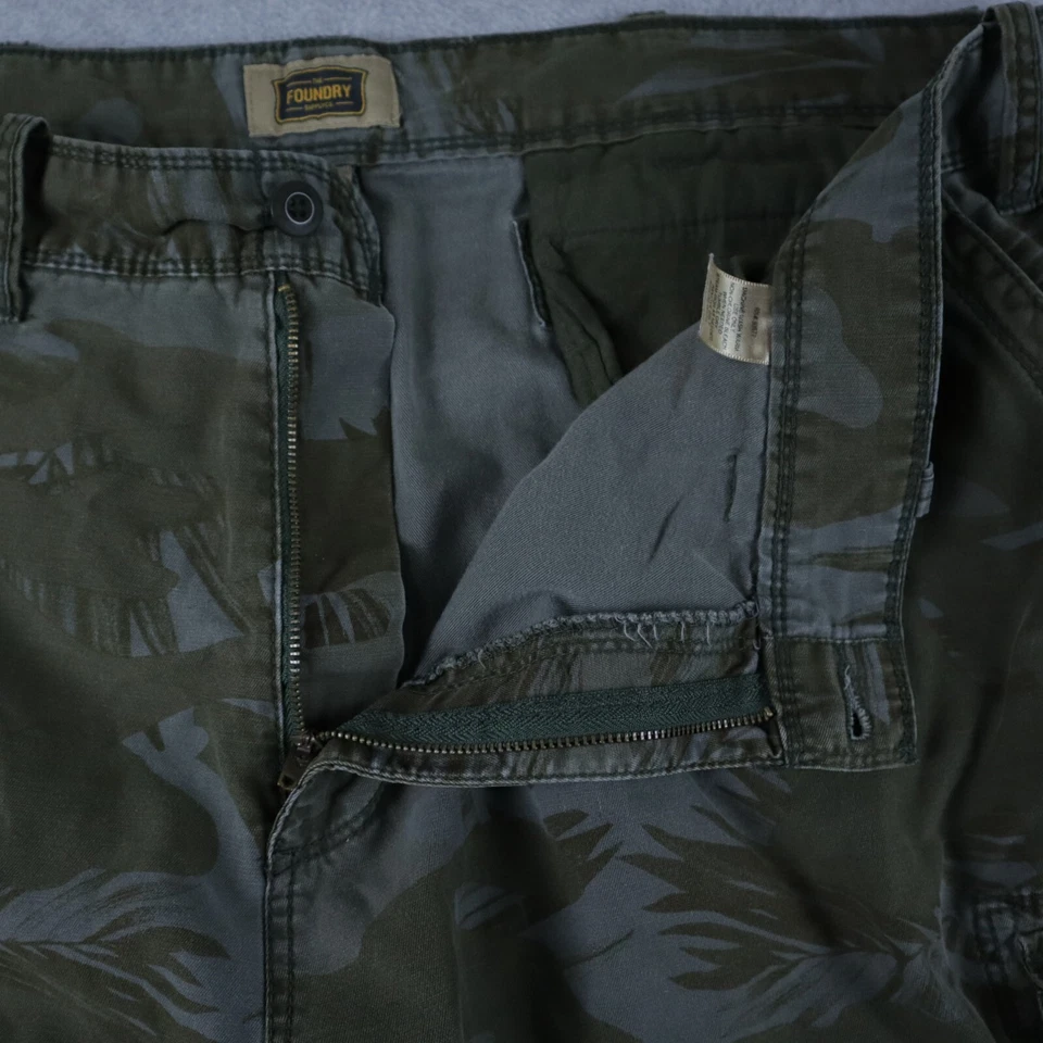 Pantalones Cortos Foundry Supply Para Hombres 48 Bolsillos de Carga Exterior Informales Algodón Verde Camuflaje Foto 2 de 4