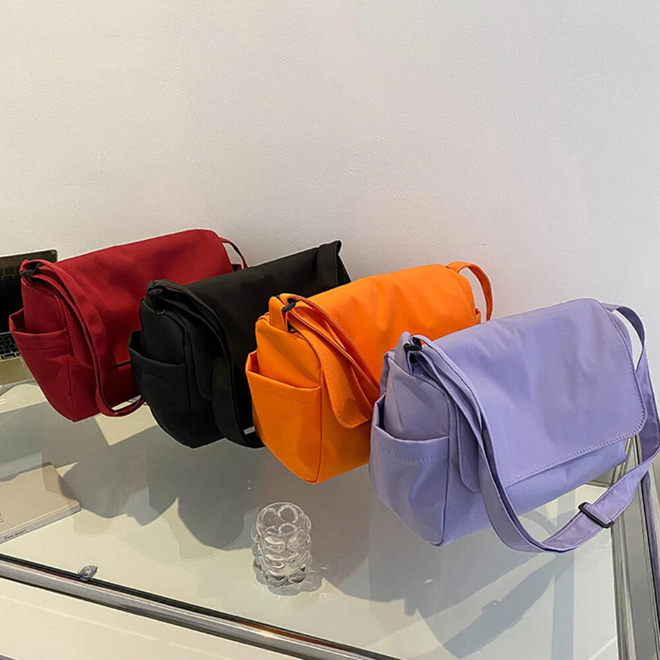 UK Women Men Messenger Bag Oxford Cross Body Shoulder Bag Utility Travel Work - Image 3 of 4