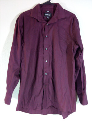 princess polly baby blue dress Kenneth Cole Awareness Men's Dress Button Shirt Burgundy 16.5 - 32/33 Slim  Fit