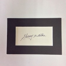 HARRY WALKER BASEBALL COLLECTABLE CUT SIGNATURE  