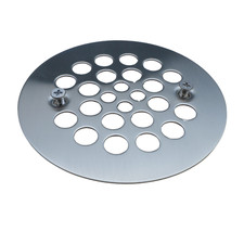 New 4-1/4 in. OD Brass Shower Strainer Grid with Screws