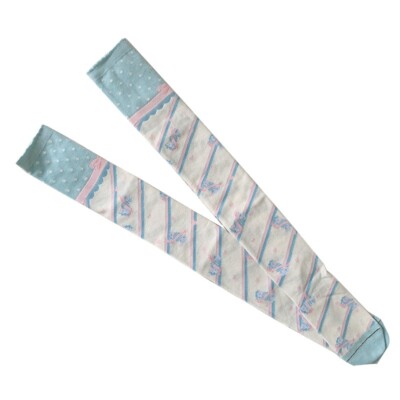 Girl Striped Stockings Cotton Over Knee Socks Thigh High Harajuku Lolita Cosplay