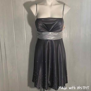 dress barn silver dress