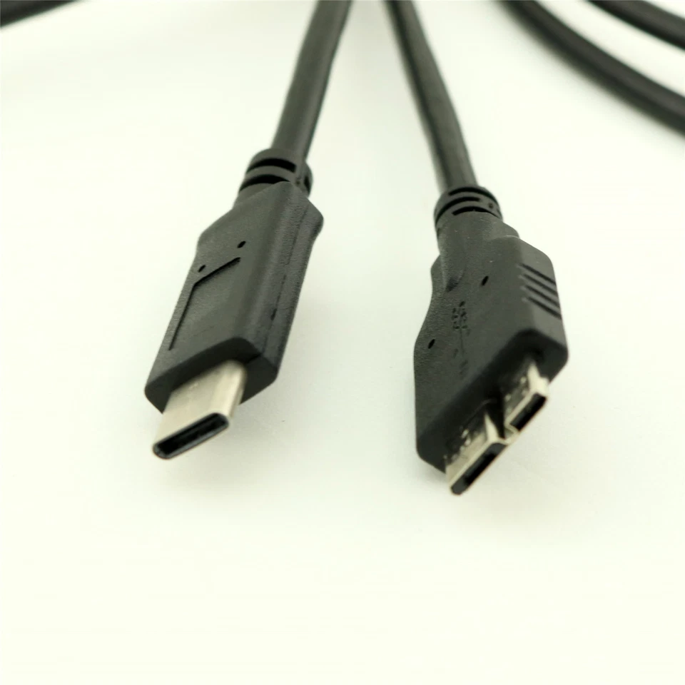 5Gbps USB 3.1 Type C Male to Micro B USB 3.0 Male Drive Cable For Macbook 1m/3ft - Image 3 of 4