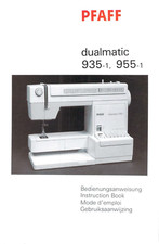 PFAFF Dualmatic 935 955 - 1 Instructions User...