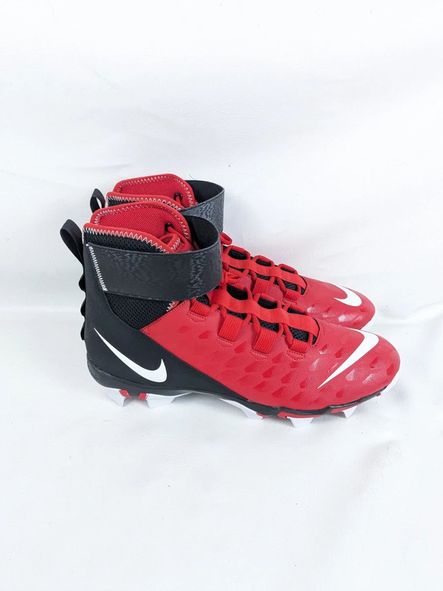 Red high top cleats sale