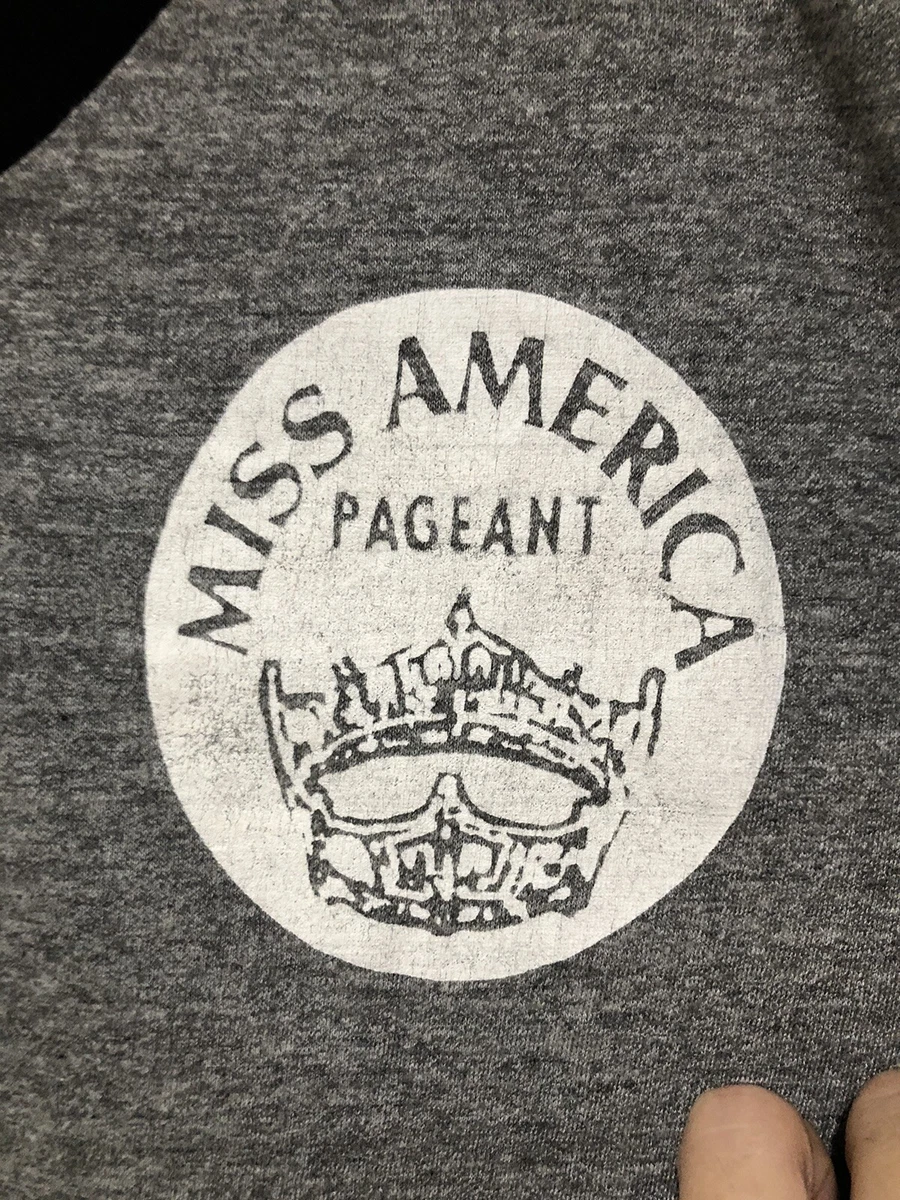 Vintage 1983 Miss America Pageant V Neck T Shirt L Beauty Miss