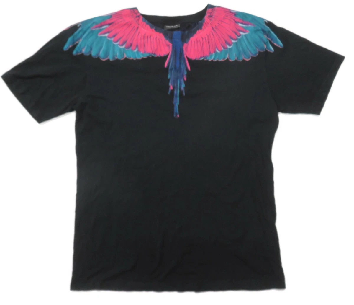 Marcelo Burlon County Milan Rainbow Bird Wings Print T-Shirt Mens Small Tee |