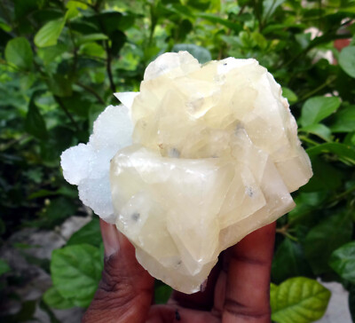 calcite crystals w/ chalcedony matrix minerals specimen m-3