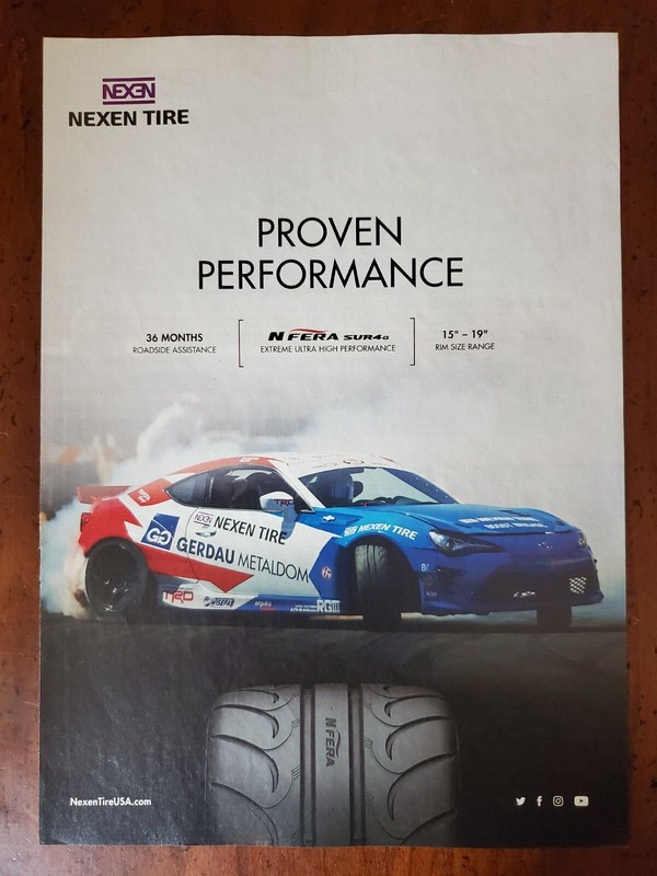 NEXEN Tire Gerdau Metaldom Toyota Racing RD4 formula drift black magic ad TRD