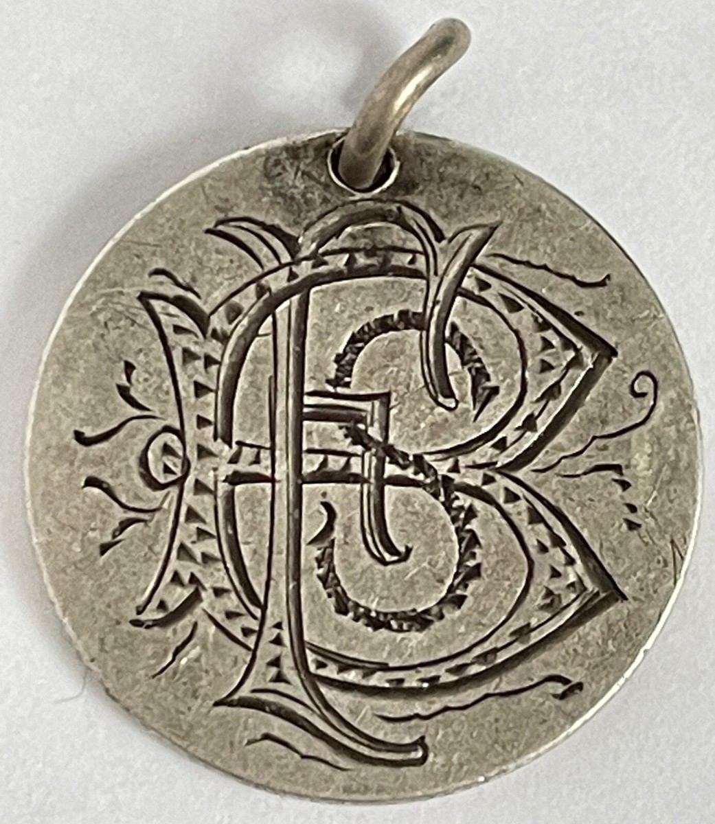 ANTIQUE ENGRAVED INITIALS 1887 SEATED LIBERTY DIME LOVE TOKEN | eBay