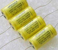 1x Jensen copper foil 0.1uf 630v paper oil capacitor for WE 300B tube amplifier