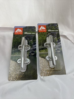2- Ozark Trail 4 inch Herreshoff Cleat - New, Enhanced Stainless Steel