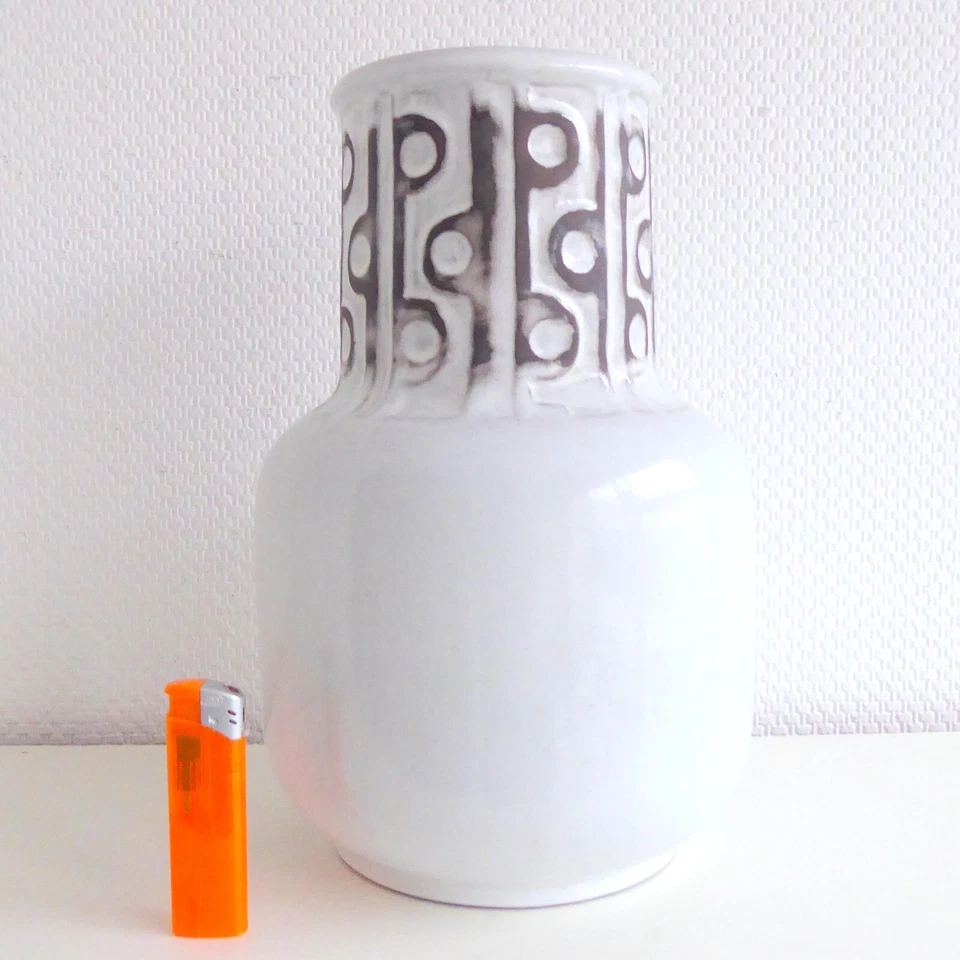 Vintage signed ceramic vase 70s/ Mid Century Modern Vase/ vase retro decor - Bild 3 von 4