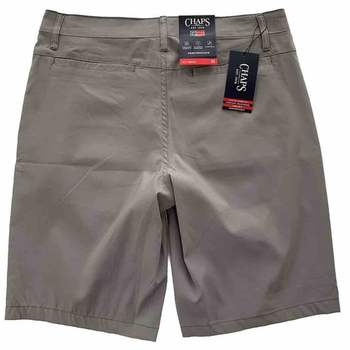 Chaps Mens 10.5" Performance Freedom Stretch Chino Shorts 32-38 Gray CM13SH904X - Picture 3 of 7