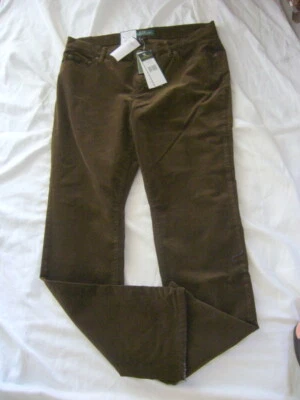 Ralph Lauren Jeans +Co.Hosen Kord oliv  slimming fit Damen Gr.18W-ca.Gr.48*NEU* - Bild 1 von 4