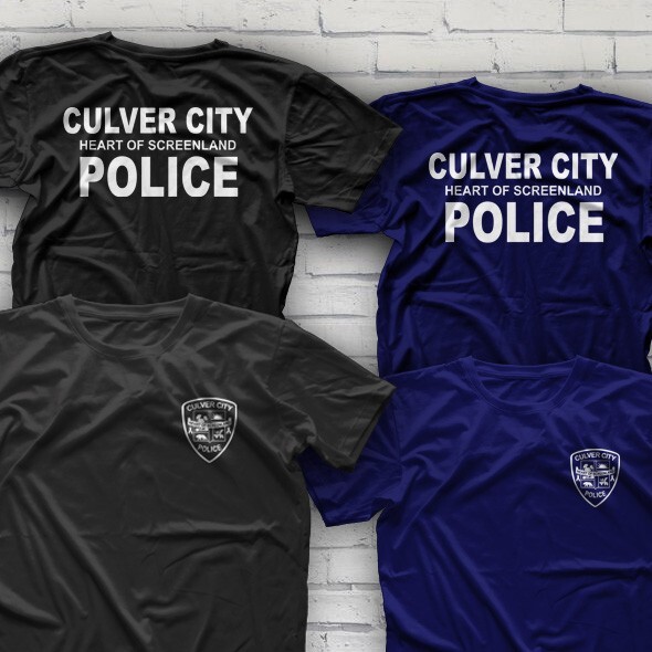 Polices Department Culver City Team Heart of Screenland Police T-Shirt Men Gift