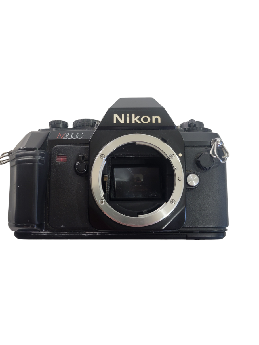 Nikon N2000 F-301 Black F Mount Lens 35mm Manual Focus SLR Film Camera Body  Only