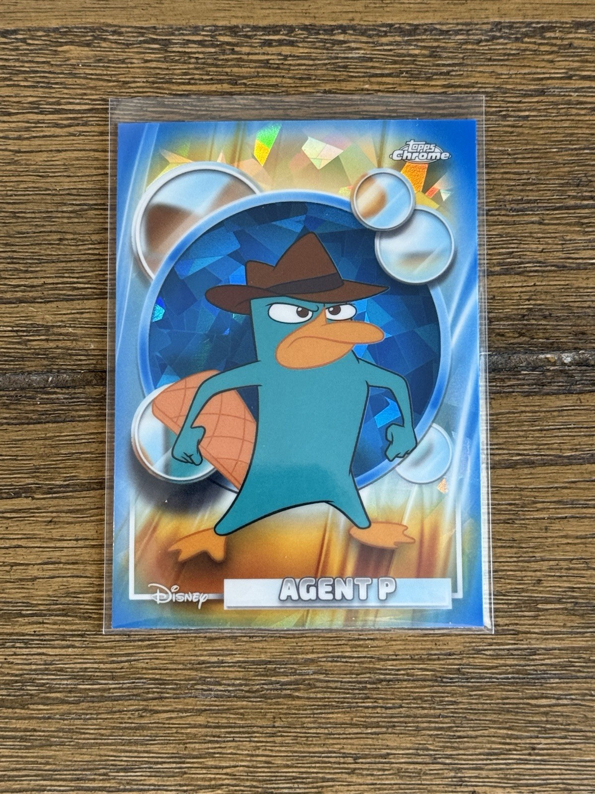 2026 Topps Chrome Disney Sapphire Agent P Base #117