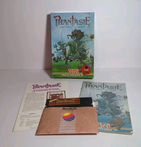 Phantasie Commodore 64/128 C64 RPG Odyssey Game SSI Complete - Picture 1 of 9