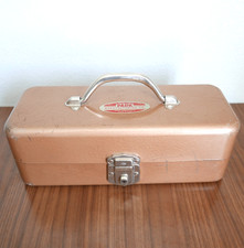 Vtg Park Manufacturing Metal Toolbox Fishing Tackle Machinist Tool Box 14 Usa Vtg Park Manufacturing Metal Toolbox Fishing Tackle Machinist Tool Box 14 Usa