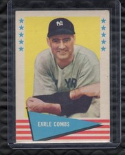 1961 Fleer Baseball Greats Earle Combs #17 Vintage Baseball Card New York