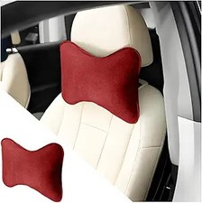Soft Comfortable Breathable Headrest Pillow With Adjustable Strap Color Red Soft Comfortable Breathable Headrest Pillow With Adjustable Strap Color Red