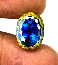 16.70 Ct AA Natural Bi-Color Pitambari Sapphire Oval Cut EGL Certified Gemstone