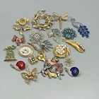 Collection Of Assorted VTG To Modern Costume Jewelry Brooches And Pins Lot of 20