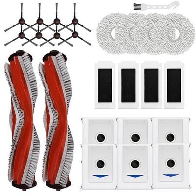 25Pcs Parts for Yeedi M12 + Robot Vacuum Cleaner Kit, Includes 2 Main Brushes...