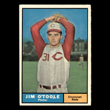 Jim OToole #328 1961 Topps Cincinnati Reds Baseball Card MLB EX