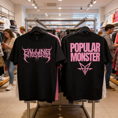 Falling In Reverse Rock Band Popular Monster 2 Sided T Shirt Full Size