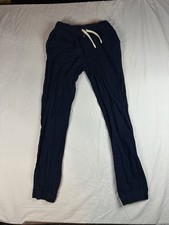 The Children's Place Boys Navy Blue Cotton Jogger Pants Drawstring Elastic Waist