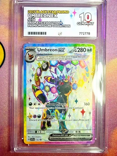 ACE 10 Umbreon EX 176 Black Star Promo Prismatic Evolutions 2025 Pokemon Card