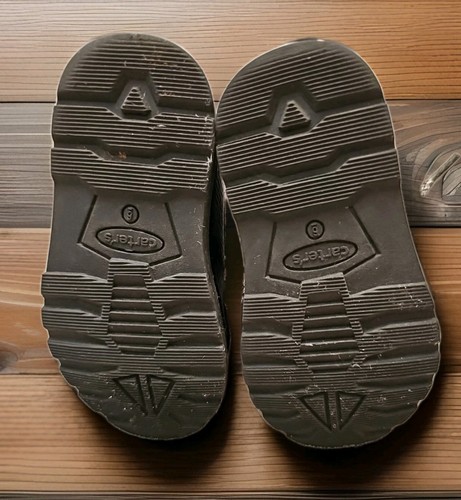 Carters Toddler Boys Duck Boots Size 6 Black & Gray Stylish & Comfortable Shoe - Picture 7 of 11