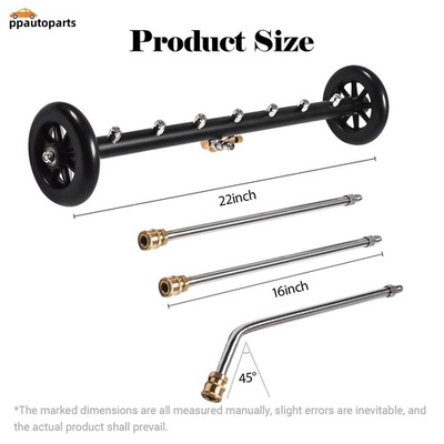 #ad 22quot; Dual Function Undercarriage Pressure Washer Cleaner w 7 nozzles 4000 PSI $41.90