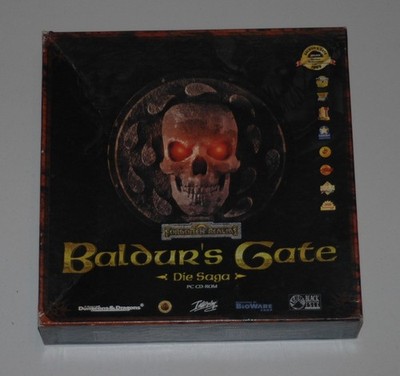 Baldur's - Gate - Die Saga - 6 PC-CDROMs Windows 95 Interplay 1997 BigBox