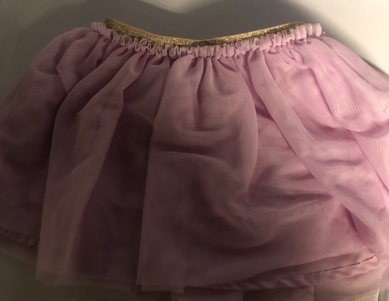 Cat & Jack Toddler Girls' Pink  Gold Tutu with 2T Preowned