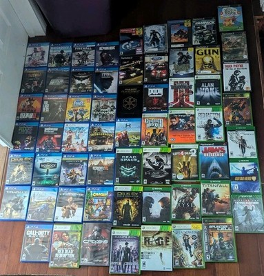 Huge Video Game Lot of 62 Games- Xbox, 360, One, PlayStation PS2 PS4 PS5 PC! 