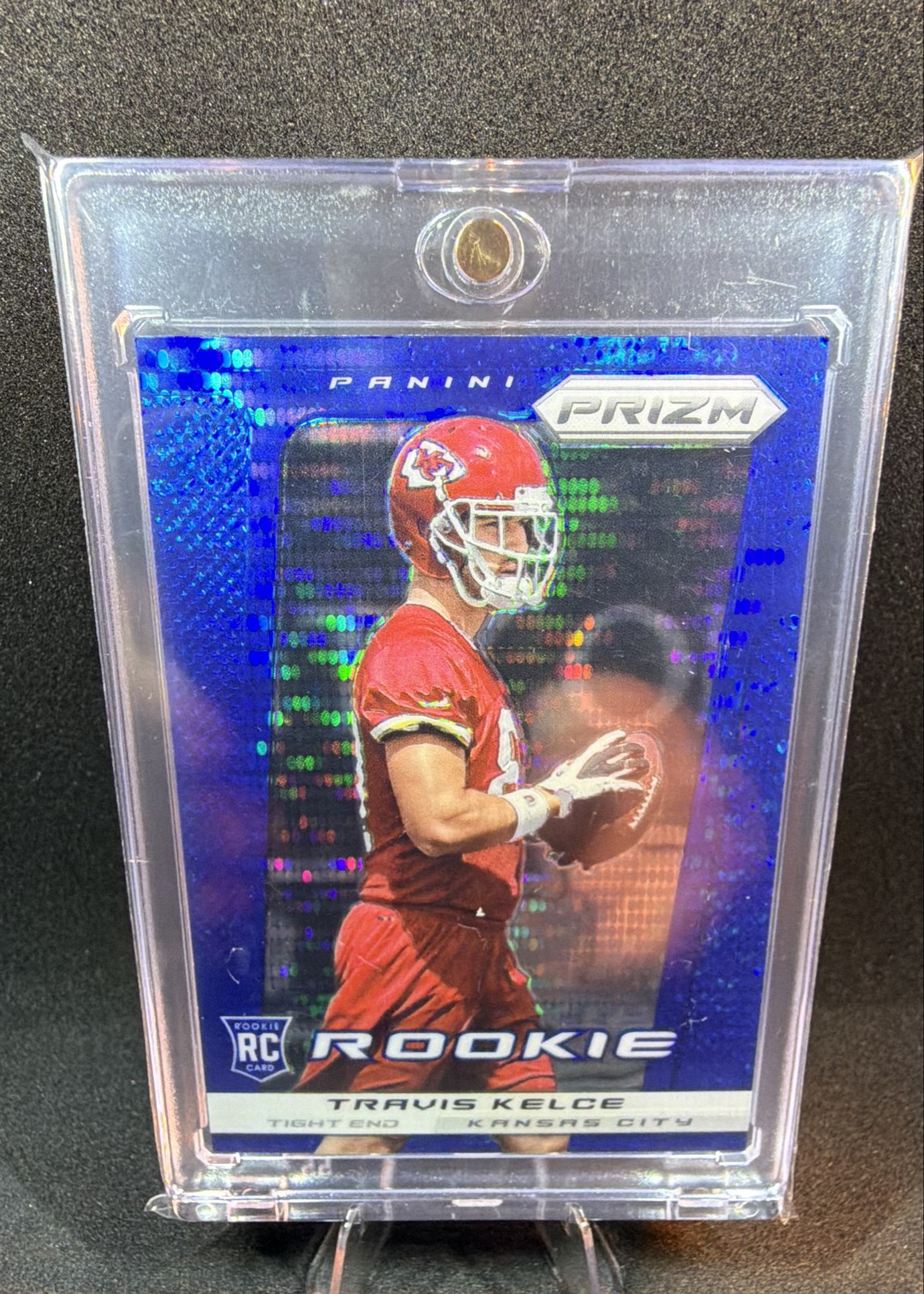 2013 Panini Prizm - Rookie Travis Kelce #292 Blue Pulsar Prizm (RC)