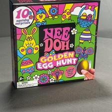 NeeDoh Golden Egg Hunt 10 Squishy Surprises Easter Schylling New Unopened