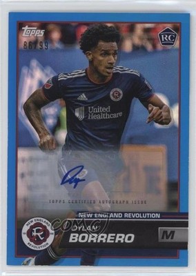 2023 Topps MLS Blue Foil Auto 86/99 Dylan Borrero #126 Rookie Auto RC 0c6