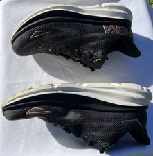 Hoka Clifton 9 Women's Size 9B Black/Rose Gold Running Shoes