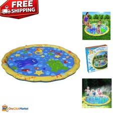Durable 54-Inch Play Mat with Gentle Sprinkles Perfect for Outdoor Water Play