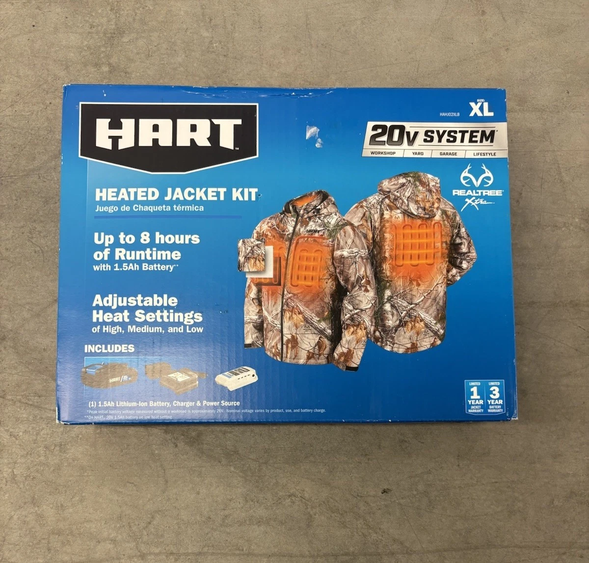 Hart 20-Volt Heated Jacket Kit Realtree Xtra Camouflage, Male Extra Large
Opens in a new window or t