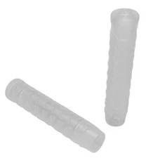 AME Tri STAR flangeless MTB bicycle grips - CLEAR